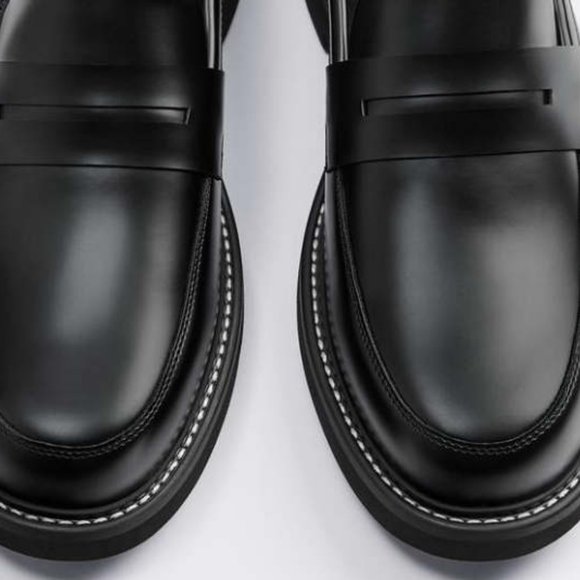 Spring and autumn men\'s new black loafers main image 3